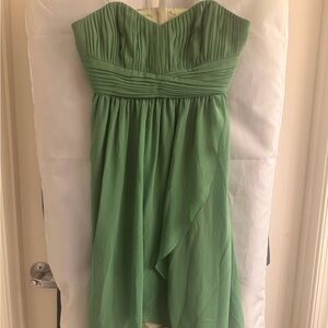 Elegant Green Strapless Dress